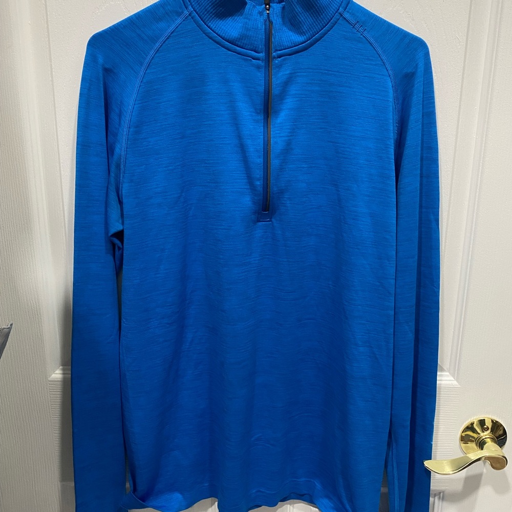 Men’s lululemon athletica Blue Long Sleeve 1/4 zip Shirt